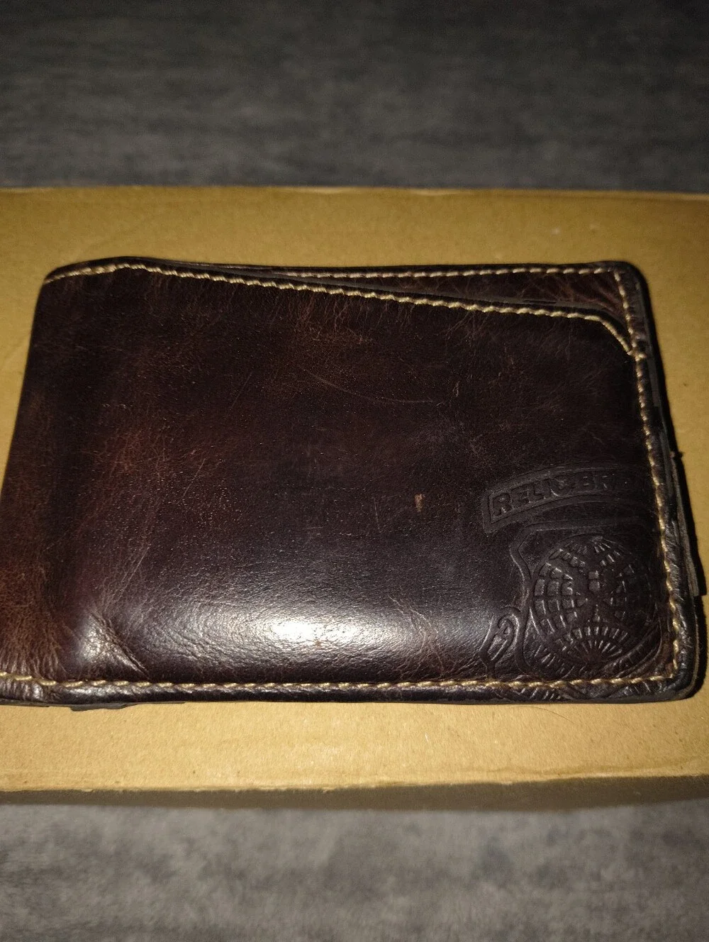 Relic Brown Leather Men’s Bifold Wallet - Brand